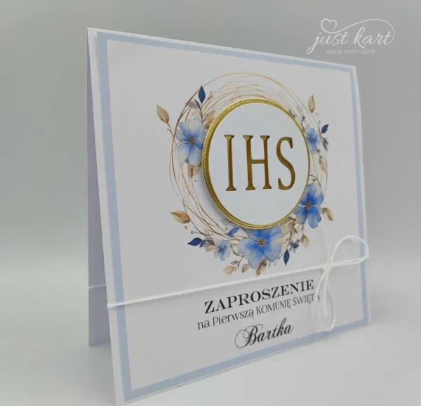 Zaproszenie na I Komunię Świętą personalizowane.